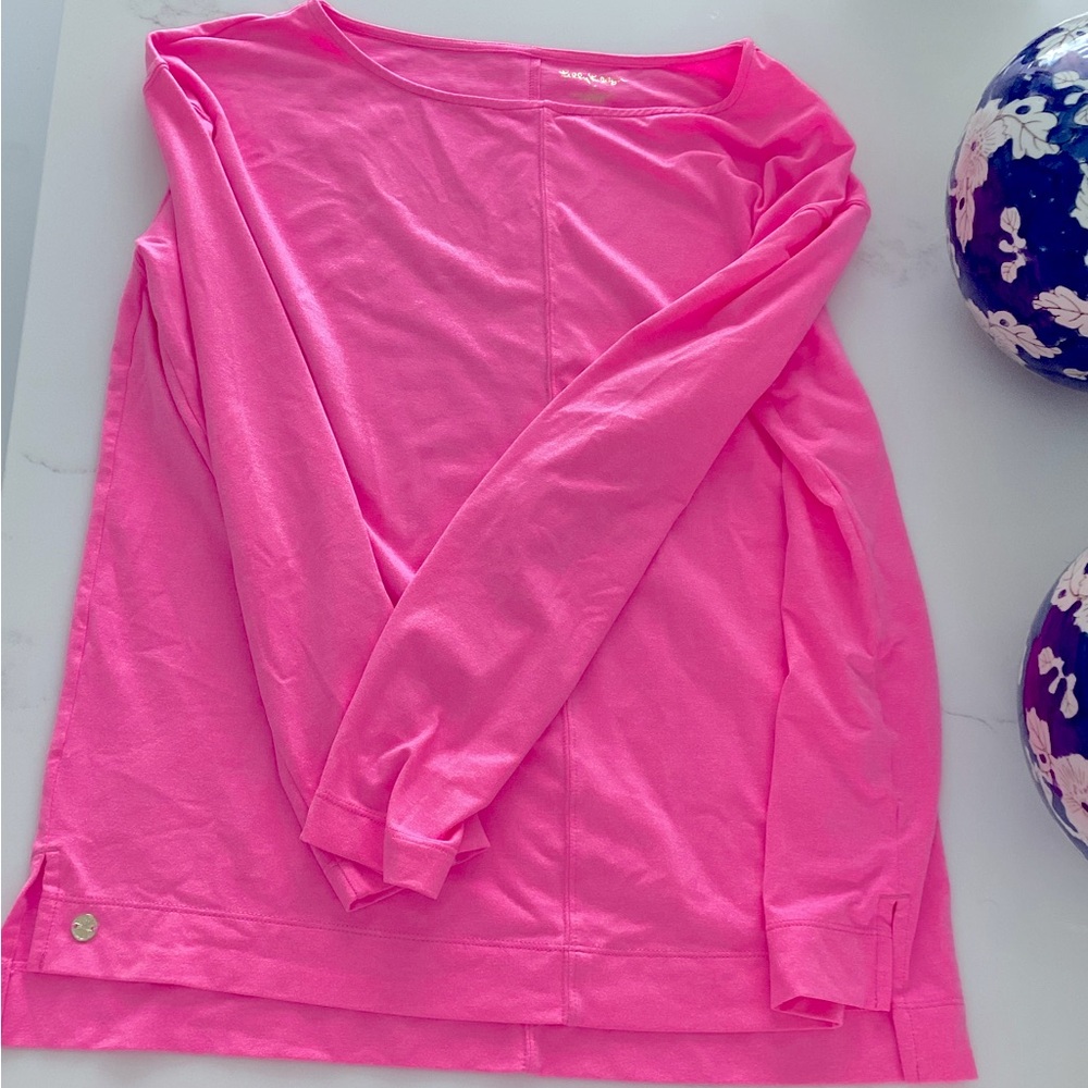 Lilly Pulitzer Pink Relaxed Luxletic  Sweatshirt Small